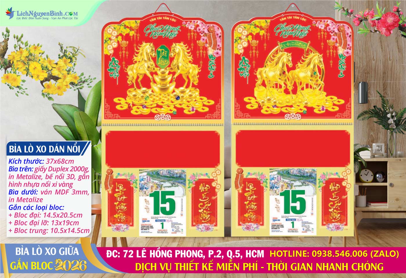 Bìa Lò Xo (37x68cm) Dán Hình Nổi