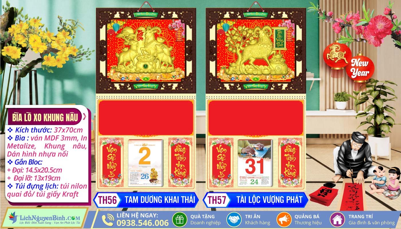 Mã Số: TH56 - Tam Dương Khai Thái + TH57 - Tài Lộc Vượng Phát