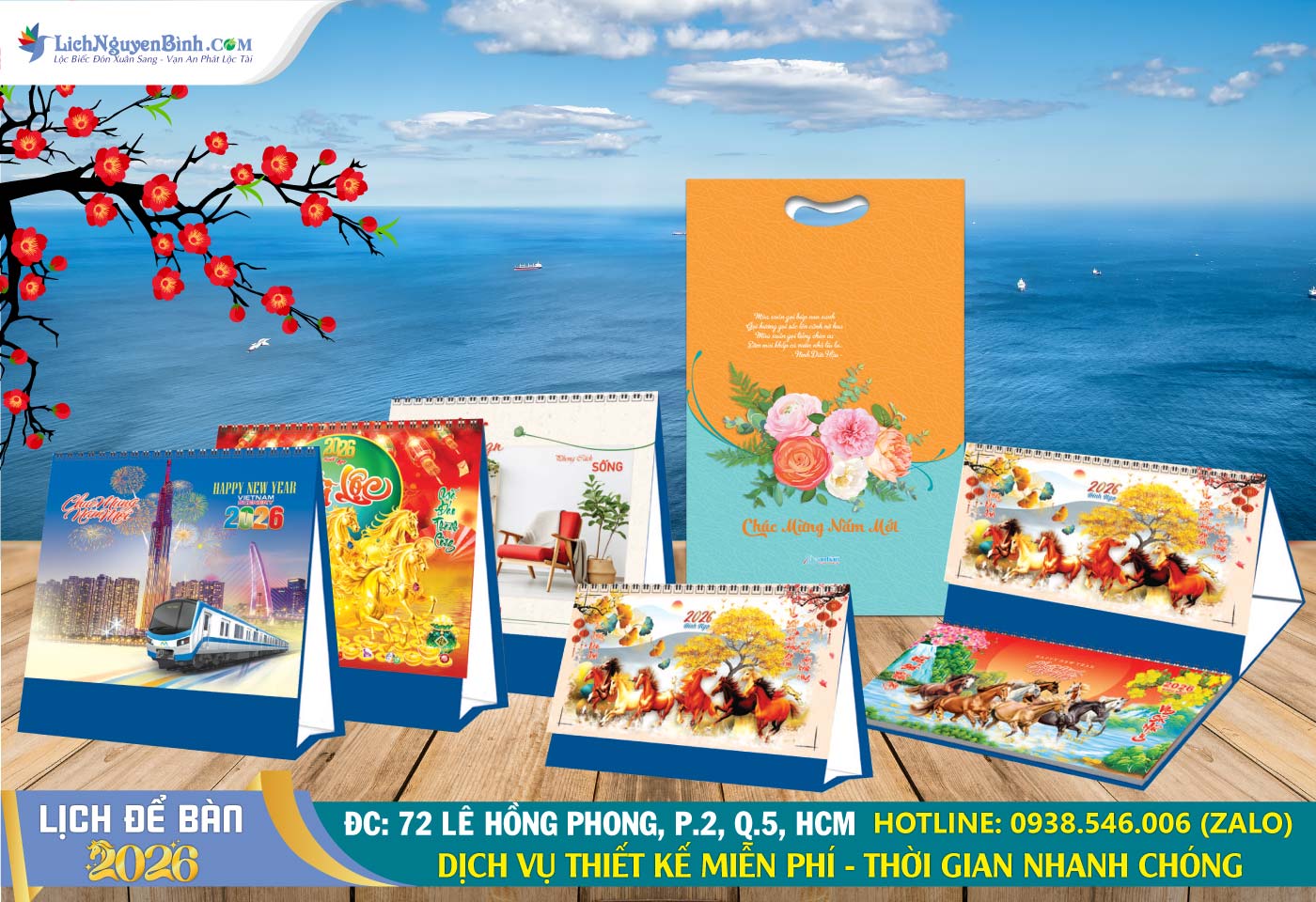 Lịch Để Bàn Nguyên Bình 2026