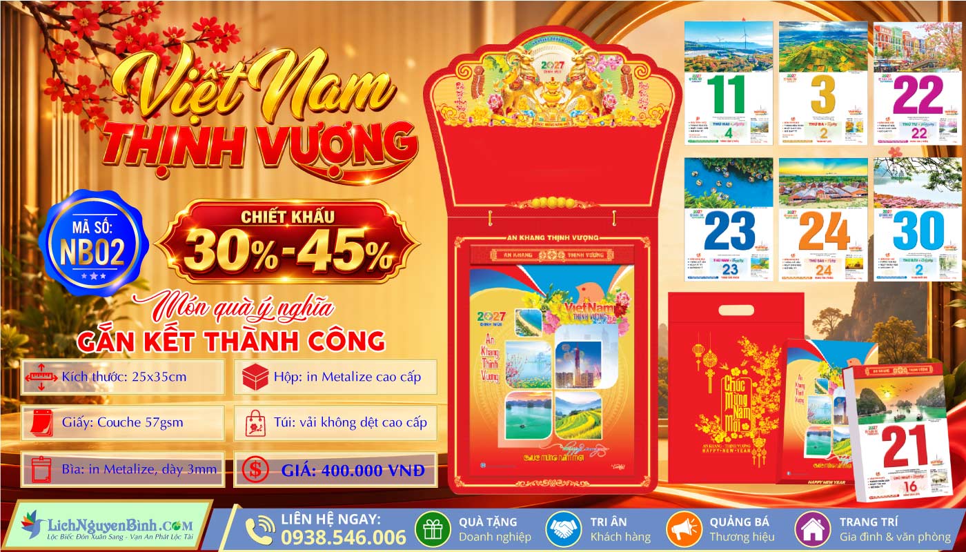 Bloc Cực Đại (25x35cm) - NB02 - Việt Nam Thịnh Vượng