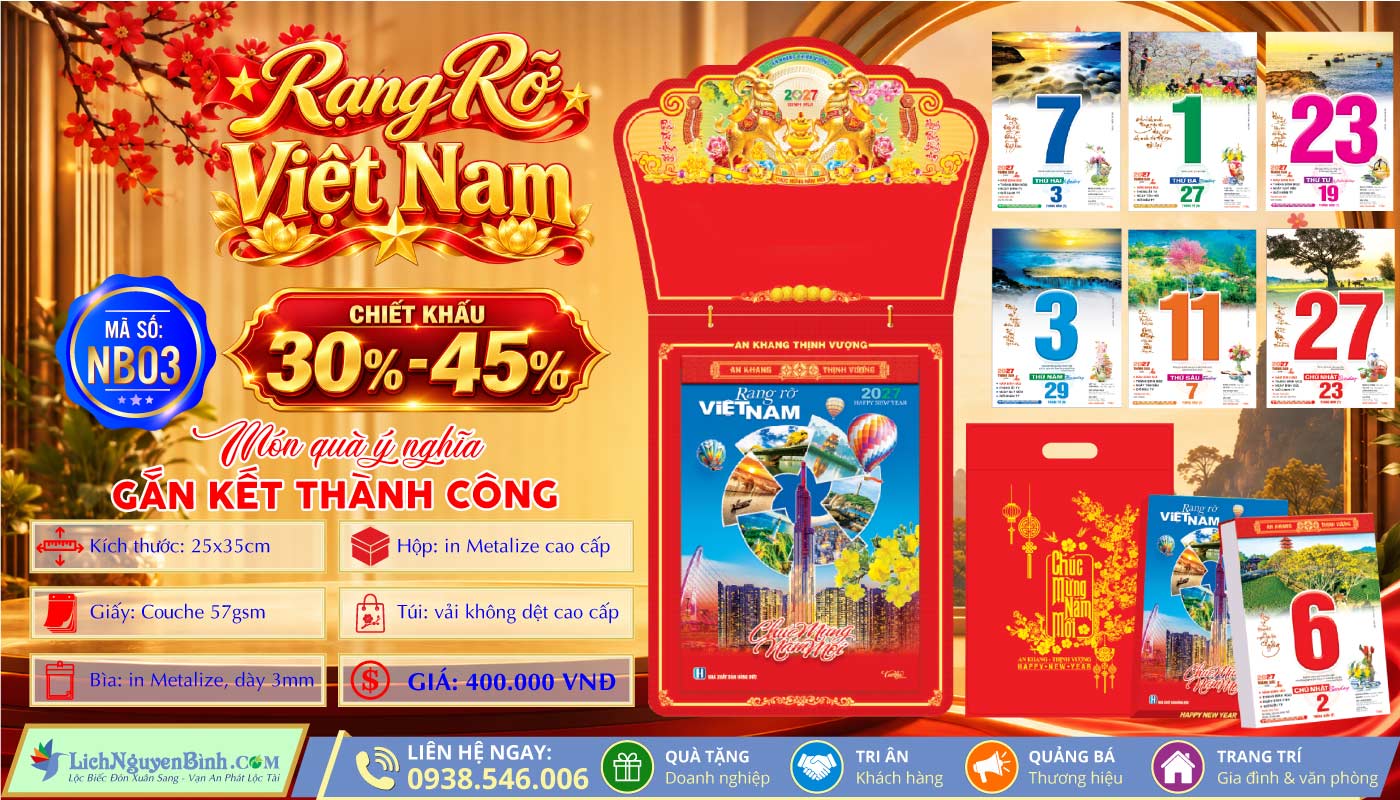 Bloc Cực Đại (25x35cm) - NB03 - Rạng Rỡ Việt Nam