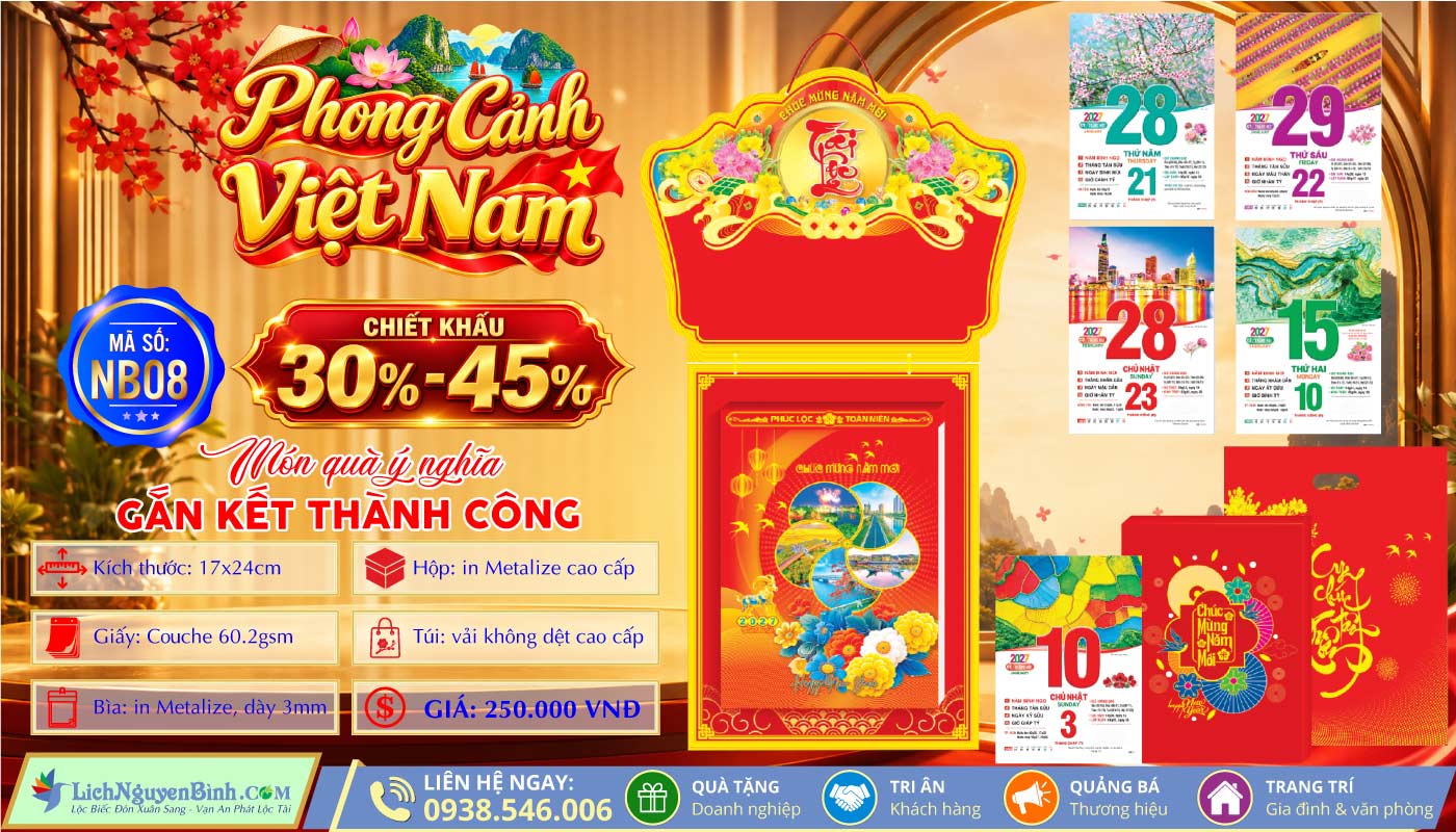 Bloc Đại Đặc Biệt (17x24cm) - NB08 - Phong Cảnh Việt Nam