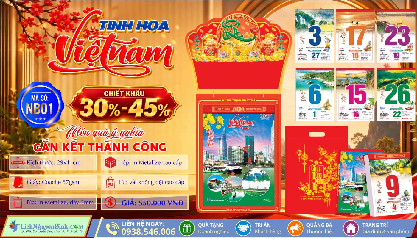 Bloc Siêu Cực Đại (29x41cm) - NB01 - Tinh Hoa Việt Nam