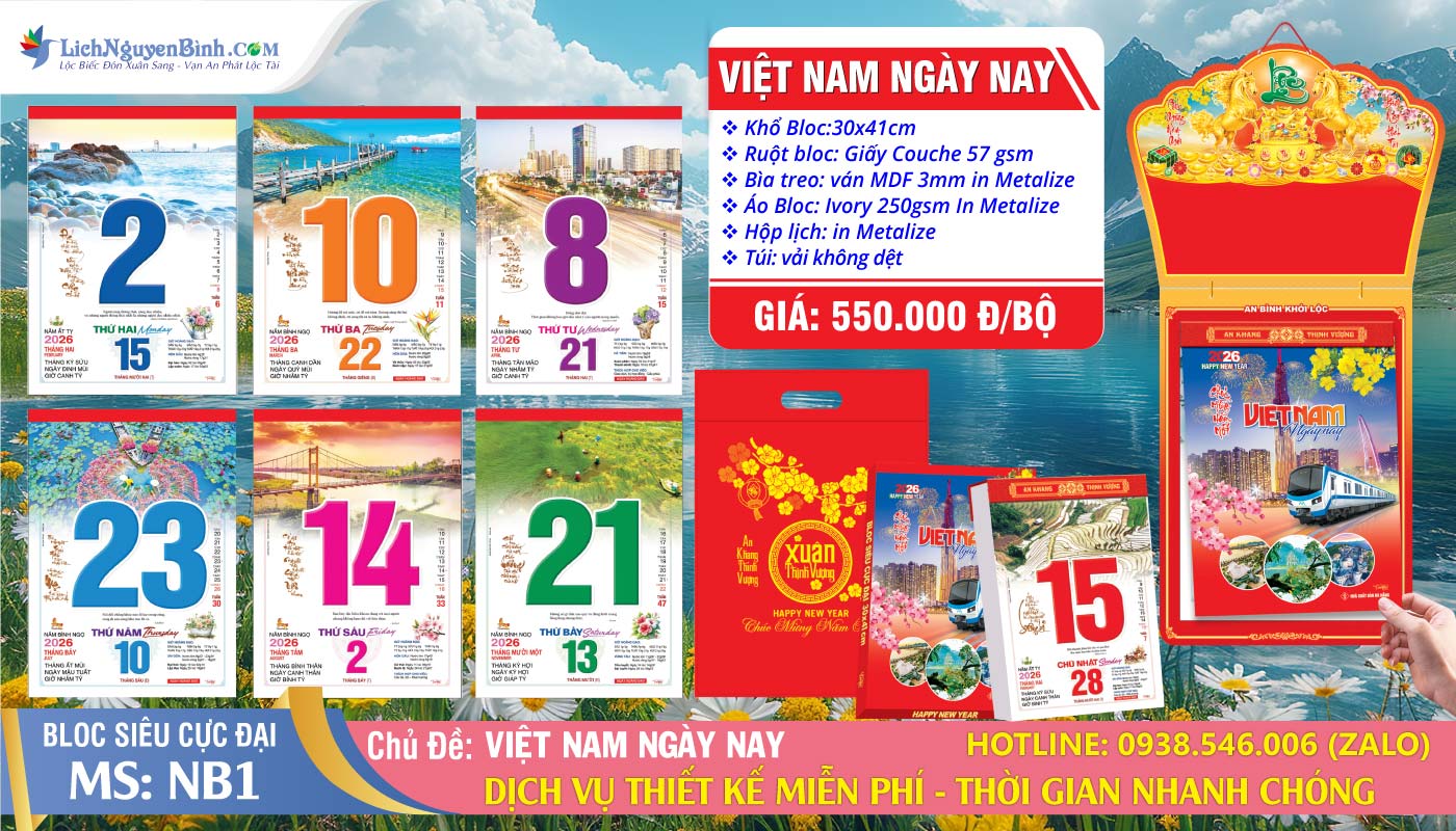 Bloc Siêu Cực Đại (30x41cm) | Mã Số: NB1 - Việt Nam Ngày Nay