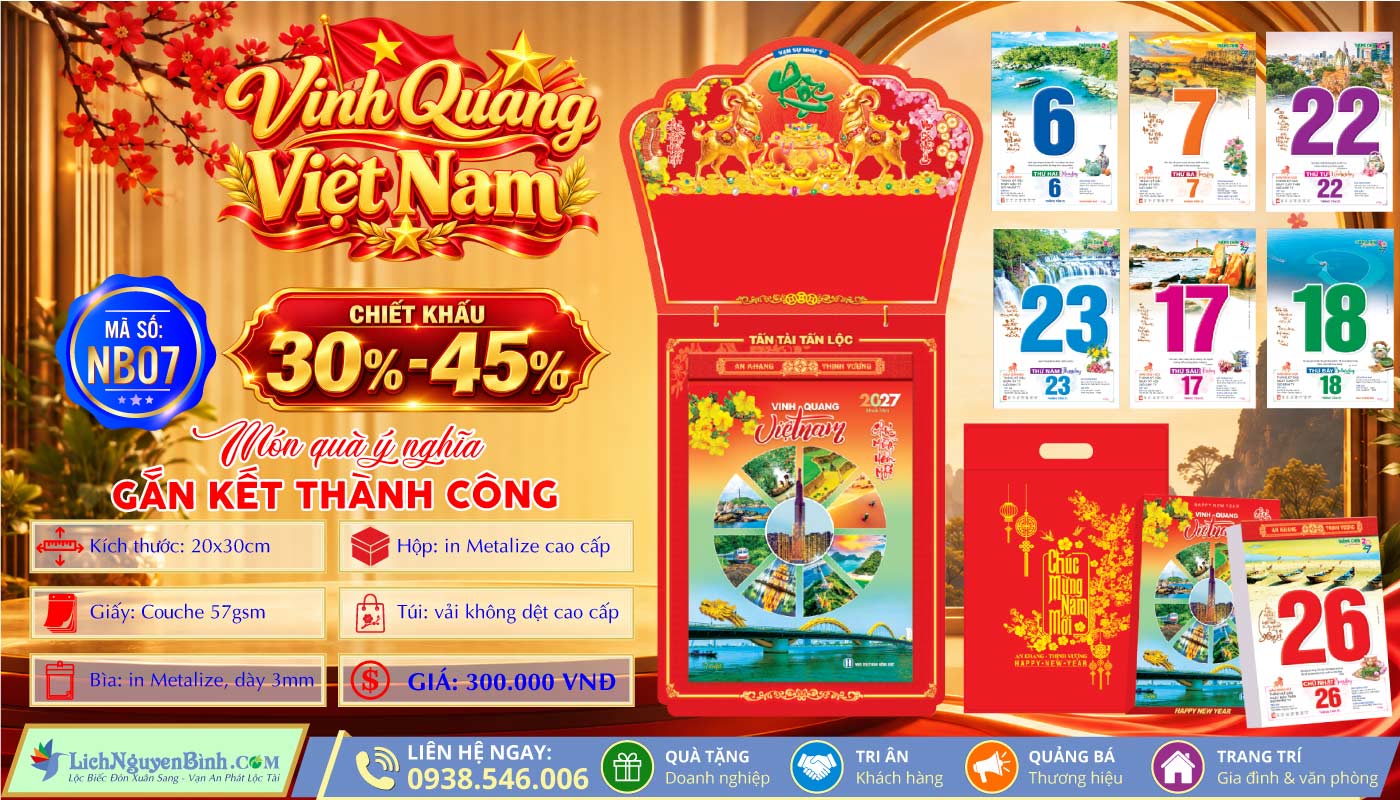 Bloc Siêu Đại (20x30cm) - NB07 - Vinh Quang Việt Nam