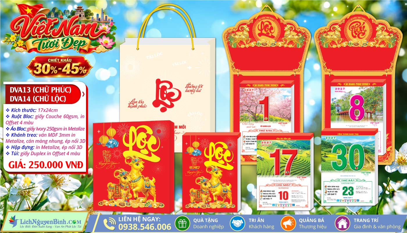 MS: DVA13 - Việt Nam Tươi Đẹp - Bloc Đại Đặc Biệt (17x24cm)