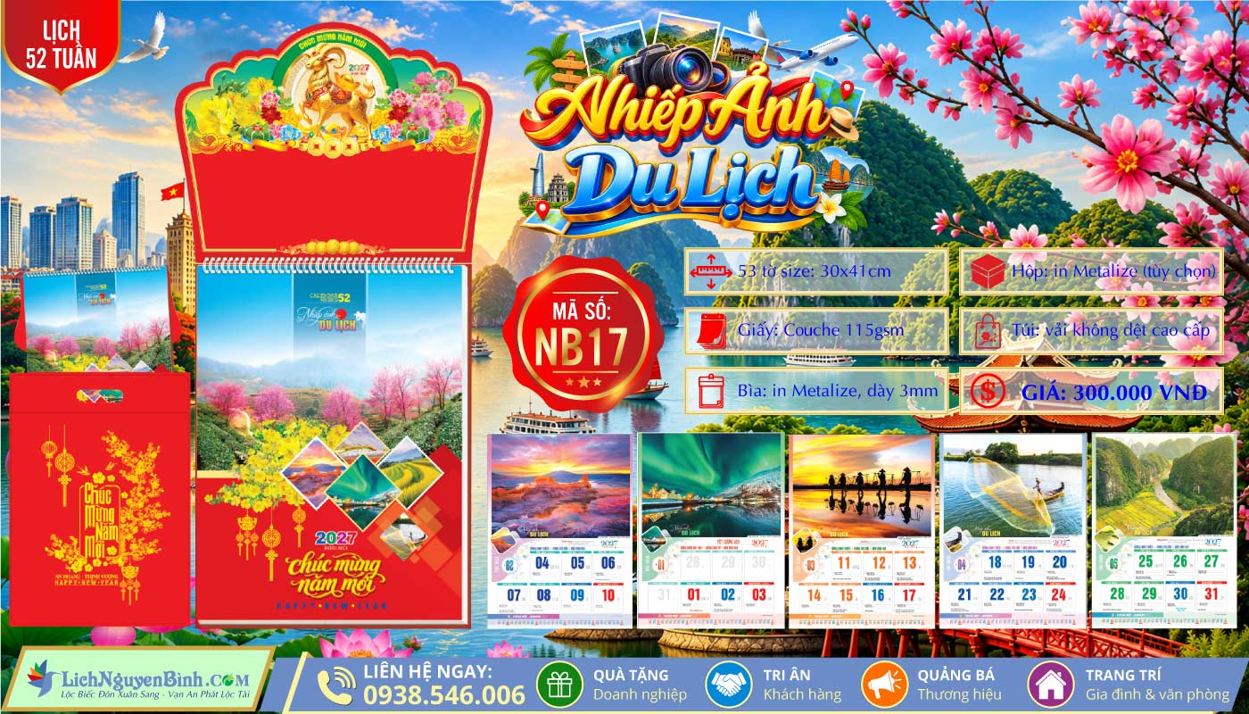 Lịch 52 Tuần - NB17 - Nhiếp Ảnh Du Lịch