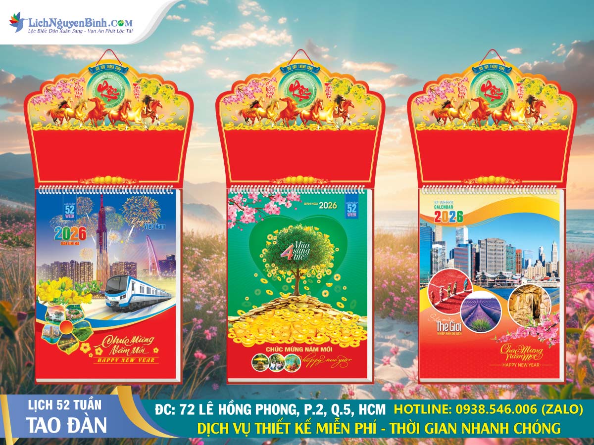 Lịch 52 Tuần Tao Đàn 2026