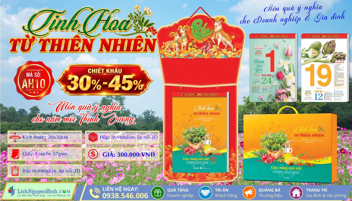 MS: AH10 - Tinh Hoa Từ Thiên Nhiên - Bloc Siêu Đại (20x30cm)