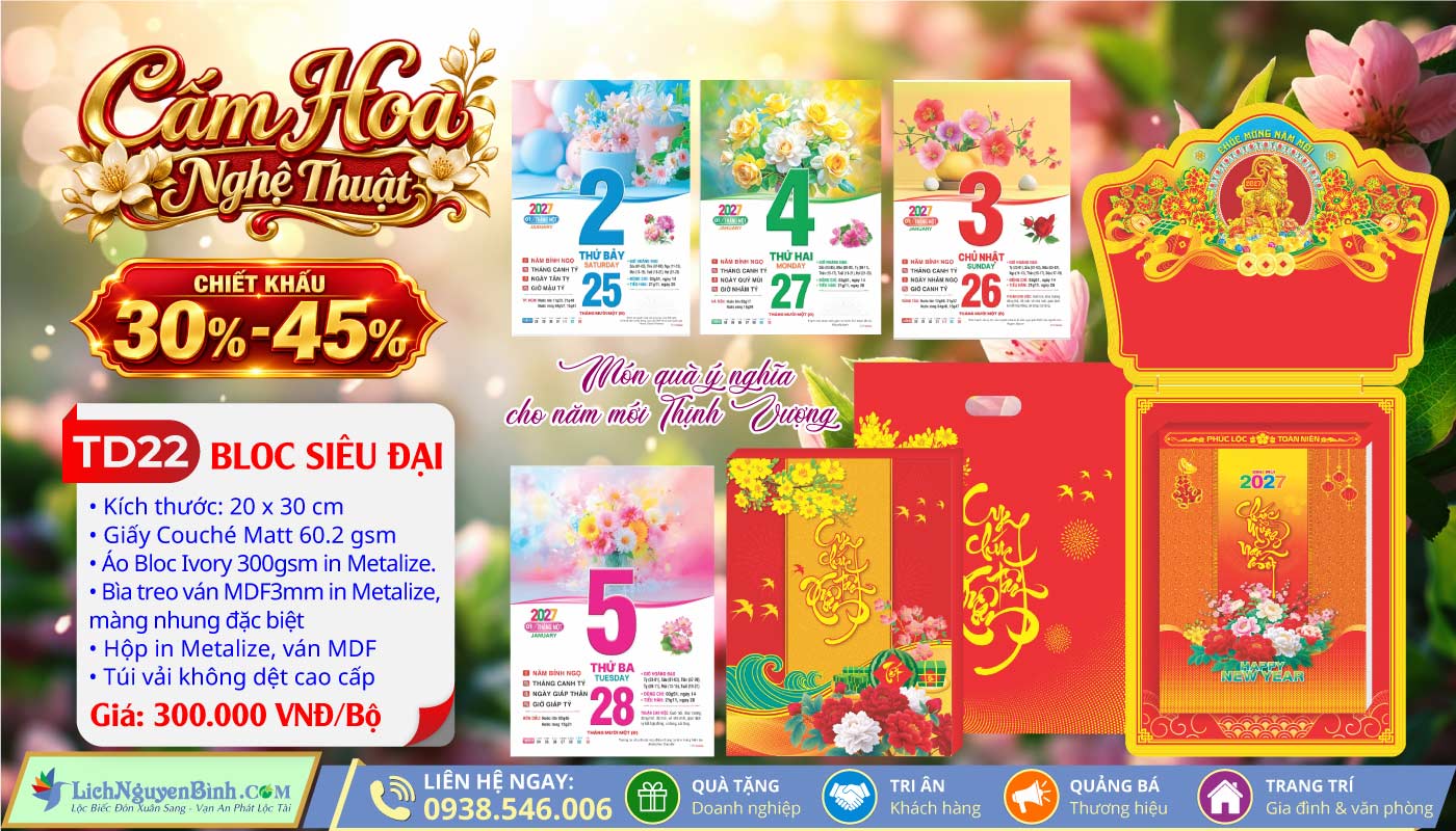 MS: TD22 - Cắm Hoa Nghệ Thuật (Đầu Treo Dê Vàng) - Bloc Siêu Đại (20x30cm)