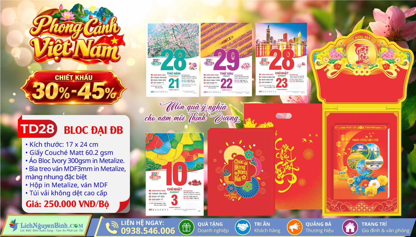 MS: TD28 - Phong Cảnh Việt Nam - Bloc Đại Đặc Biệt (17x24cm)