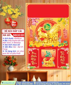 Bìa Đại Dán Nổi Dê Kéo Bắp Cải