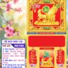 Bìa Khung Vàng Dê Kéo Bắp Cải