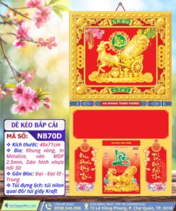Bìa Khung Vàng Dê Kéo Bắp Cải