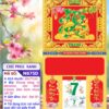 Bìa Khung Vàng Chữ Phúc Xanh