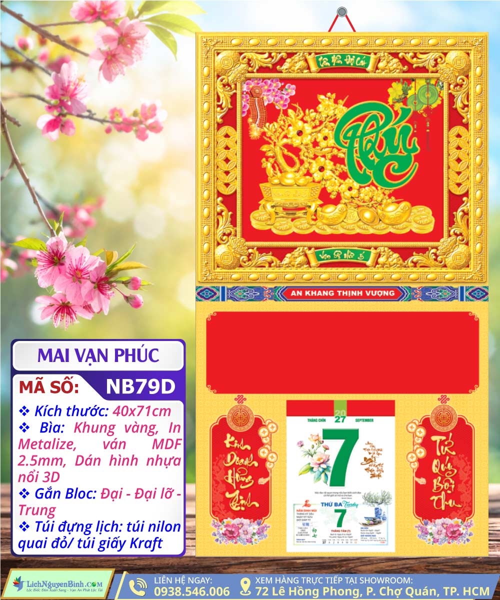 Bìa Khung Vàng Mai Vạn Phúc
