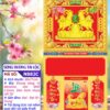 Bìa Khung Vàng Song Dương Tài Lộc