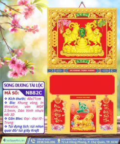 Bìa Khung Vàng Song Dương Tài Lộc