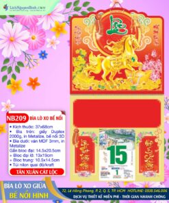 Bìa Lò Xo Bế Nổi Tân Xuân Cát Lộc