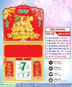 Bìa Lò Xo Giữa Dán Nổi Tam Dương
