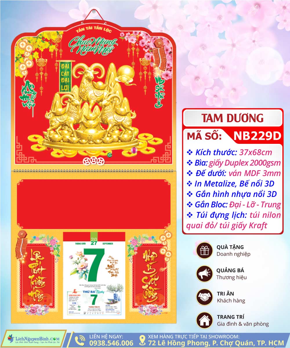 Bìa Lò Xo Giữa Dán Nổi Tam Dương
