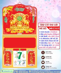 Bìa Lò Xo Giữa Dán Nổi Đại Cát Đại Lợi