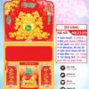 Bìa Lò Xo Giữa Dán Nổi Túi Vàng