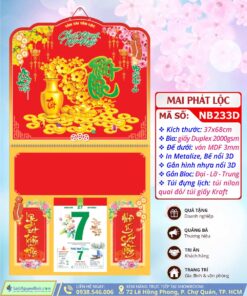 Bìa Lò Xo Giữa Dán Nổi Mai Phát Lộc