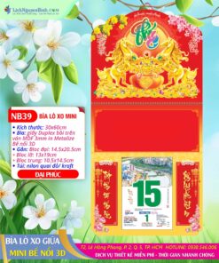 Bìa Lò Xo Giữa Mini Bế Nổi Đại Phúc