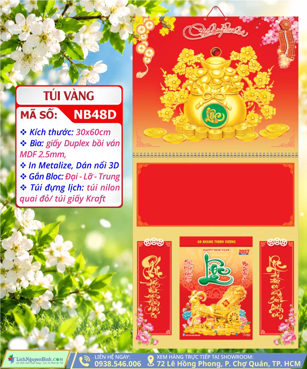 Bìa Lò Xo Mini Dán Nổi Túi Vàng