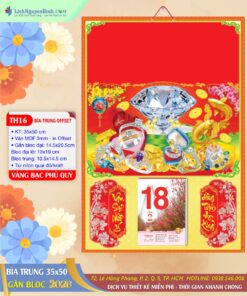 Bìa Trung 35x50 Vàng Bạc Phú Quý