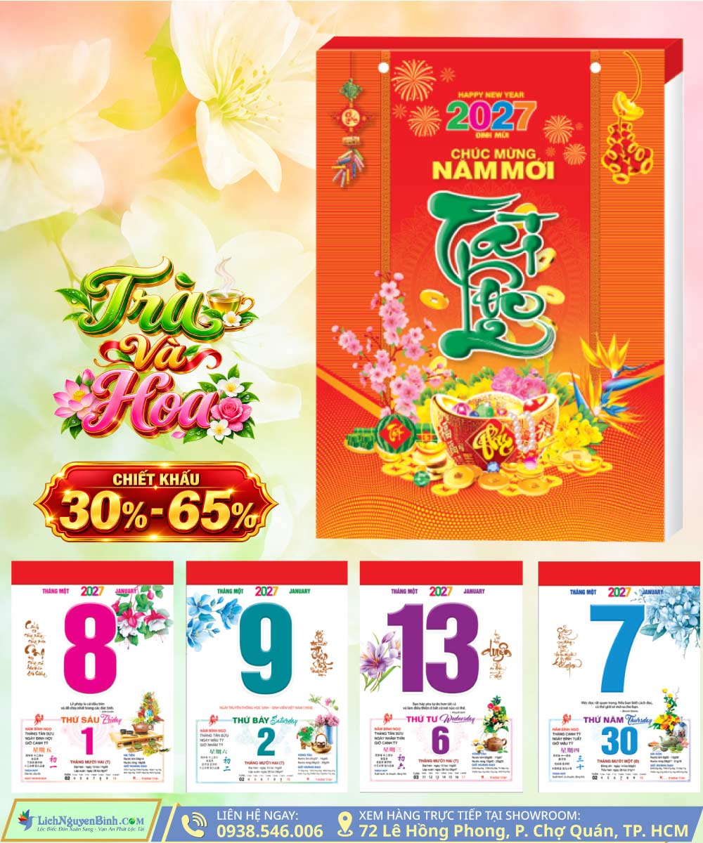 Bloc Đại Lỡ Trà Và Hoa