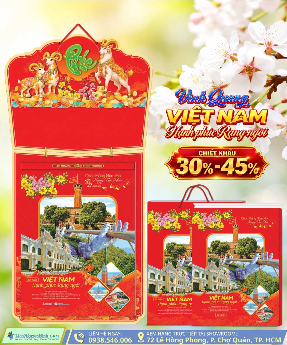 Lịch 52 Tuần Vinh Quang Việt Nam Hạnh Phúc Rạng Ngời