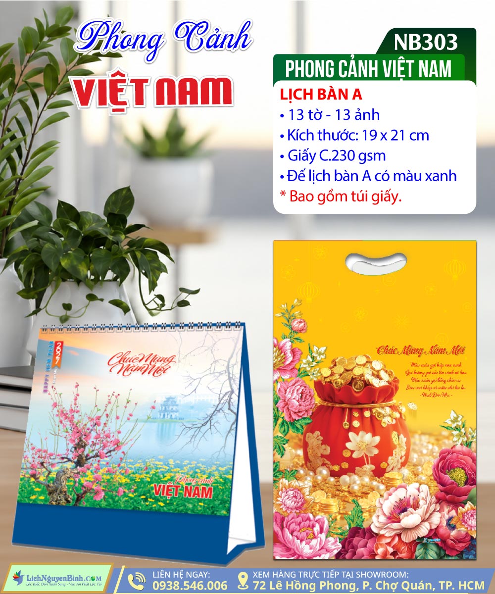 Lịch Để Bàn Phong Cảnh Việt Nam