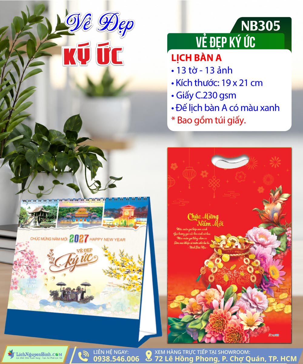 Lịch Để Bàn Vẻ Đẹp Ký Ức