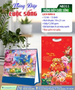 Lịch Để Bàn Thông Điệp Cuộc Sống