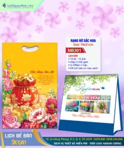 Lịch Để Bàn Rạng Rỡ Sắc Hoa