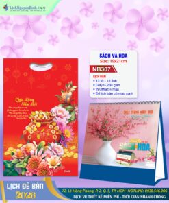 Lịch Để Bàn Sách Và Hoa